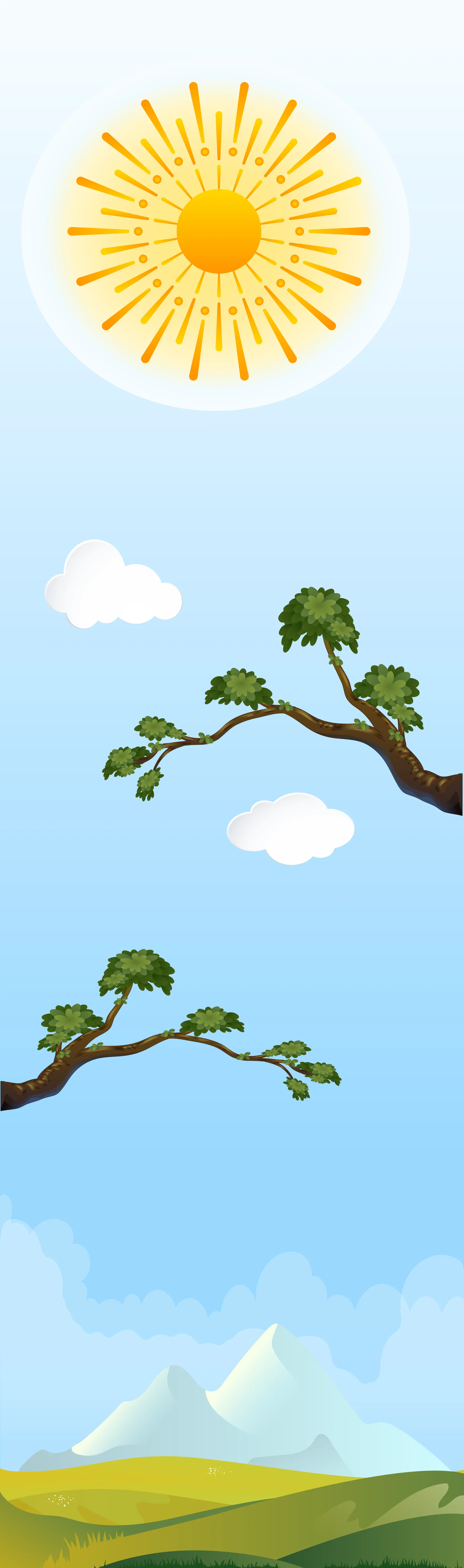 Fondo continuo del Árbol vector